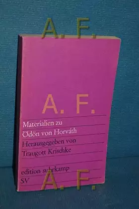 Couverture du produit · Materialien zu Ödön von Horvath.