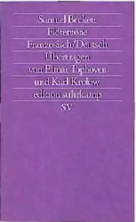 Couverture du produit · Flötentöne: Französ.-Dtsch. (edition suhrkamp)