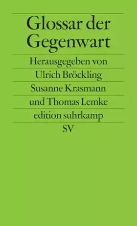 Couverture du produit · Glossar der Gegenwart
