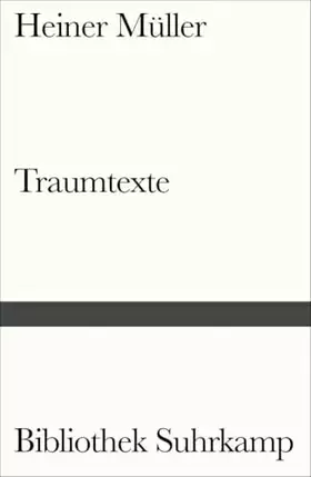 Couverture du produit · Traumtexte (Bibliothek Suhrkamp)