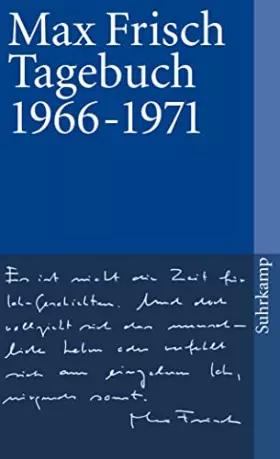 Couverture du produit · Tagebuch 1966 - 1971
