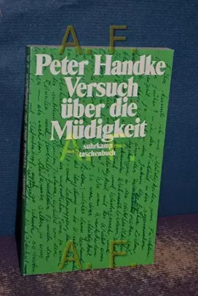 Couverture du produit · Versuch über die Müdigkeit (suhrkamp taschenbuch)
