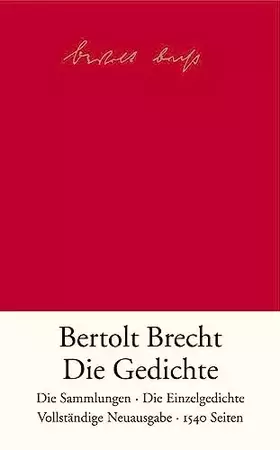 Couverture du produit · Die Gedichte: Die Sammlungen. Die Einzelgedichte