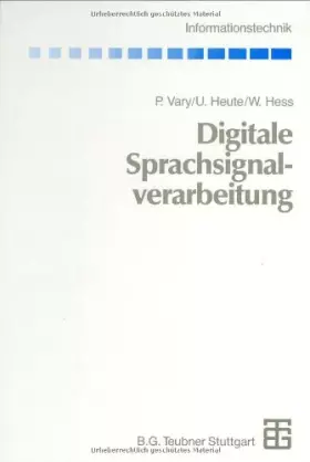 Couverture du produit · Digitale Sprachsignalverarbeitung (Informationstechnik)