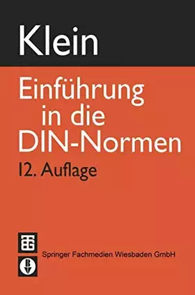 Couverture du produit · Einführung in die DIN-Normen