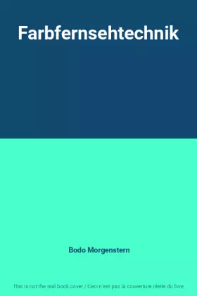 Couverture du produit · Farbfernsehtechnik