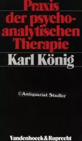 Couverture du produit · Praxis der psychoanalytischen Therapie