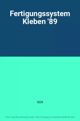 Couverture du produit · Fertigungssystem Kleben '89