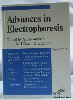 Couverture du produit · Advances in Electrophoresis