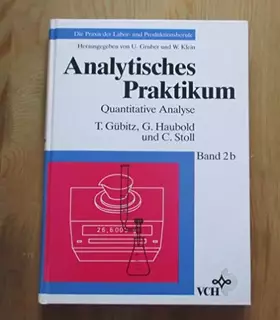Couverture du produit · Analytisches Praktikum. Quantitative Analyse