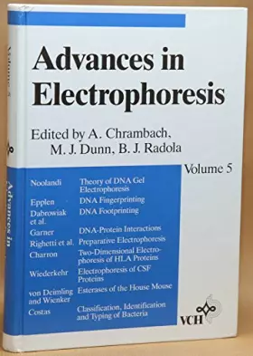 Couverture du produit · Advances in Electrophoresis