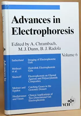 Couverture du produit · Advances in Electrophoresis