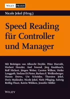 Couverture du produit · Speed Reading für Controller und Manager