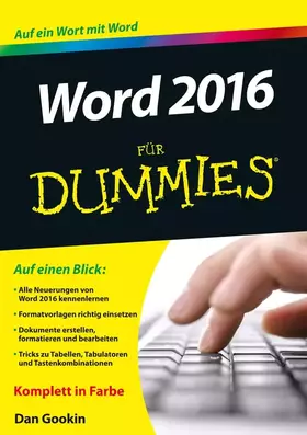Couverture du produit · Word 2016 für Dummies