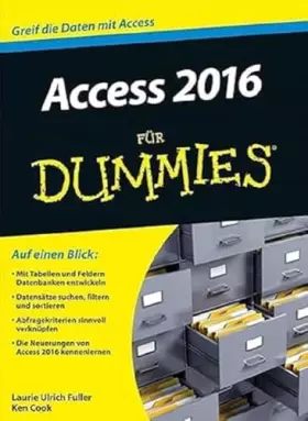 Couverture du produit · Access 2016 für Dummies