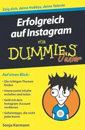Couverture du produit · Erfolgreich auf Instagram für Dummies Junior