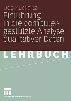 Couverture du produit · Einführung in die computergestützte Analyse qualitativer Daten