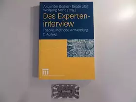 Couverture du produit · Das Experteninterview: Theorie, Methode, Anwendung
