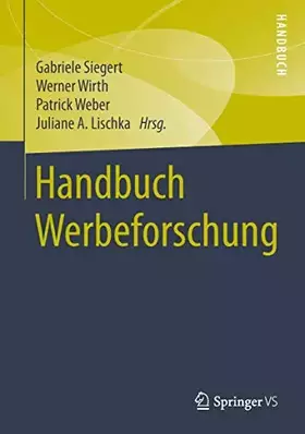 Couverture du produit · Handbuch Werbeforschung