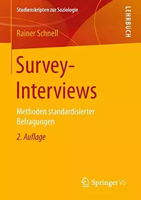 Couverture du produit · Survey-Interviews: Methoden standardisierter Befragungen (Studienskripten zur Soziologie)