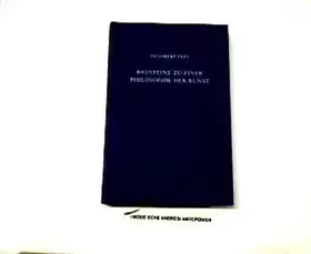 Couverture du produit · Bausteine zu einer Philosophie der Kunst