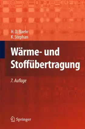 Couverture du produit · Wärme- und Stoffübertragung