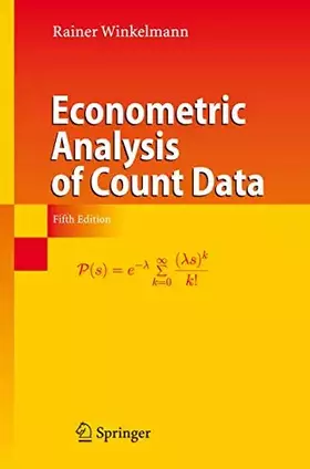 Couverture du produit · Econometric Analysis of Count Data