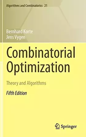 Couverture du produit · Combinatorial Optimization : Theory and Algorithms
