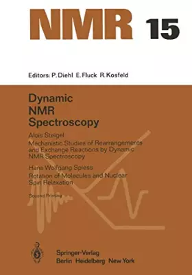 Couverture du produit · Dynamic NMR Spectroscopy (NMR Basic Principles and Progress, Band 15)