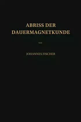 Couverture du produit · Abriss der Dauermagnetkunde