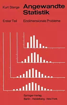 Couverture du produit · Angewandte Statistik: Erster Teil Eindimensionale Probleme (German Edition)