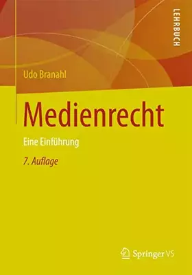 Couverture du produit · Medienrecht: Eine Einführung