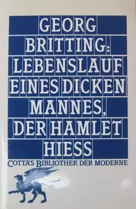 Couverture du produit · Lebenslauf eines dicken Mannes, der Hamlet hieß