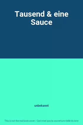 Couverture du produit · Tausend & eine Sauce