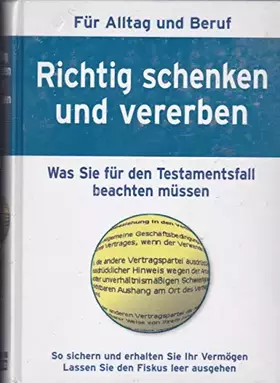 Couverture du produit · Richtig schenken und vererben