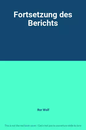 Couverture du produit · Fortsetzung des Berichts