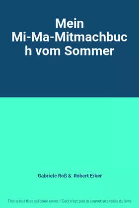 Couverture du produit · Mein Mi-Ma-Mitmachbuch vom Sommer