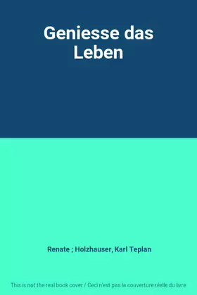 Couverture du produit · Geniesse das Leben