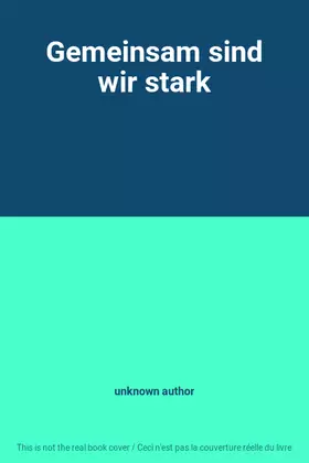 Couverture du produit · Gemeinsam sind wir stark