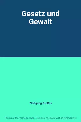 Couverture du produit · Gesetz und Gewalt