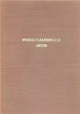 Couverture du produit · Mozart-Jahrbuch: 1987/88
