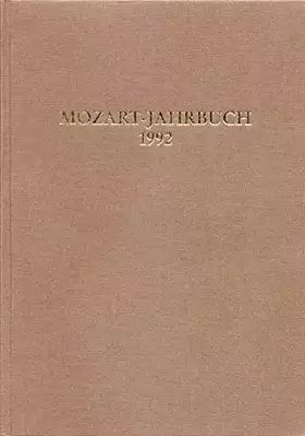 Couverture du produit · Mozart-Jahrbuch: 1992