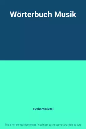Couverture du produit · Wörterbuch Musik