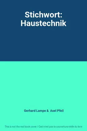 Couverture du produit · Stichwort: Haustechnik