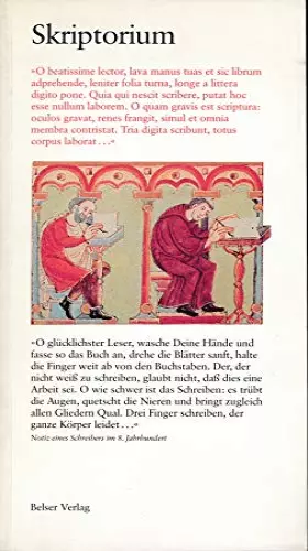 Couverture du produit · Skriptorium: Die Buchherstellung im Mittelalter