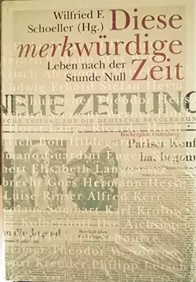 Couverture du produit · Diese merkwürdige Zeit.