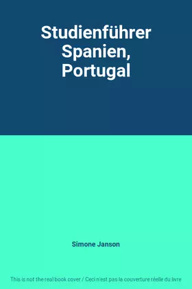 Couverture du produit · Studienführer Spanien, Portugal
