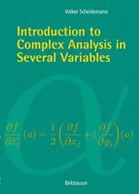 Couverture du produit · Introduction to Complex Analysis in Several Variables