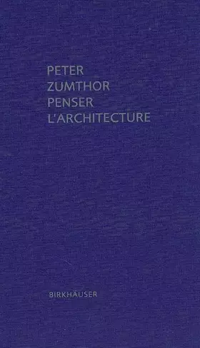 Couverture du produit · Penser l'architecture