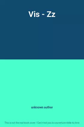 Couverture du produit · Vis - Zz